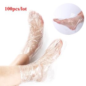 100PCS Transprent Disposable Foot Bags Detox SPA Covers Pedicure Prevent Infection Remove Chapped Foot Care Tools Bath Wipe