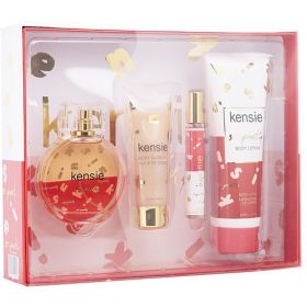 KENSIE SO PRETTY by Kensie EAU DE PARFUM SPRAY 3.4 OZ & BODY LOTION 6.8 OZ & BODY GLOW OIL 2.5 OZ & EAU DE PARFUM SPRAY 0.33 OZ MINI