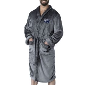 Official NHL Winnipeg Jets L/XL Personalized Robe (Charcoal)