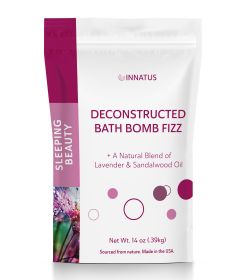 Sea Salt Fizzy Deconstructed Sleeping Beauty Bath Bomb â€“ 14oz Bath Fizz â€“ Infused with Lavender, Patchouli