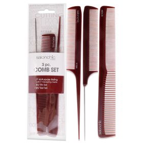 SalonChic Comb Set by SalonChic for Unisex - 3 Pc Comb