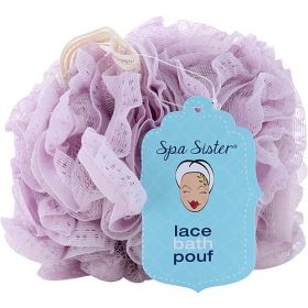 SPA ACCESSORIES by Spa Accessories VINTAGE LACE BATH POUF - MAUVE