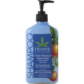 HEMPZ by Hempz TRIPLE MOISTURE MOISTURE-RICH DAILY HERBAL REPLENSHING SHAMPOO 17 OZ