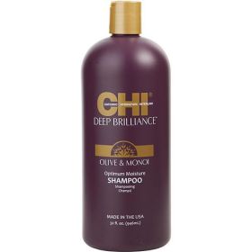 CHI by CHI DEEP BRILLIANCE OLIVE & MONOI OPTIMUM MOISTURE SHAMPOO 32 OZ