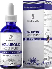 Pure Hyaluronic Acid Serum for Face 2 Oz Serum for Skin and Lips Medical Quality Hydrating and Moisturizing Face Serum for All Skin Types Paraben and