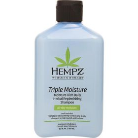 HEMPZ by Hempz TRIPLE MOISTURE MOISTURE-RICH DAILY HERBAL REPLENSHING SHAMPOO 8.5 OZ