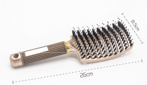 Hairbrush Anti Klit Brushy Haarborstel Women Detangler Hair Brush Bristle Nylon Scalp Massage  Teaser Hair Brush Comb (Option: Gold-Brush-2pc)