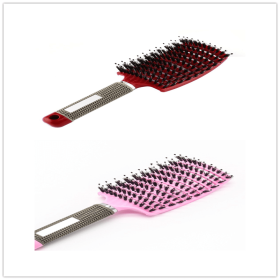 Hairbrush Anti Klit Brushy Haarborstel Women Detangler Hair Brush Bristle Nylon Scalp Massage  Teaser Hair Brush Comb (Option: 4-Brush-Set)