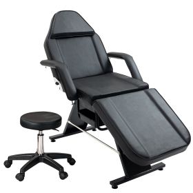 Metal Massage Salon Tattoo Chair (Color: Black)