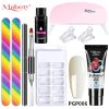 Manicure Set Poly Extension Nail KitGel Nails CompleteKit Gel For Extension Semi PermanentUV Varnish Kit Nail Tools Sets