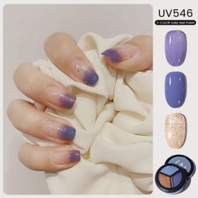 MAYCHAO Solid Color Nail Gel Polish Full Coverage Paint Gel DIY Nail Art Designs Soak Off UV LED Manicure Varnish Solid UV Gel (Color: UV546)