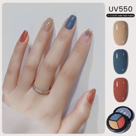 MAYCHAO Solid Color Nail Gel Polish Full Coverage Paint Gel DIY Nail Art Designs Soak Off UV LED Manicure Varnish Solid UV Gel (Color: UV550)