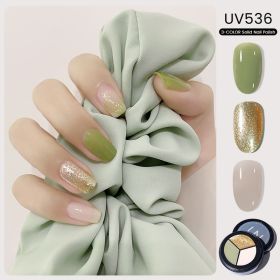 MAYCHAO Solid Color Nail Gel Polish Full Coverage Paint Gel DIY Nail Art Designs Soak Off UV LED Manicure Varnish Solid UV Gel (Color: UV536)