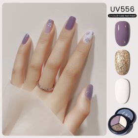 MAYCHAO Solid Color Nail Gel Polish Full Coverage Paint Gel DIY Nail Art Designs Soak Off UV LED Manicure Varnish Solid UV Gel (Color: UV556)