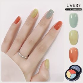 MAYCHAO Solid Color Nail Gel Polish Full Coverage Paint Gel DIY Nail Art Designs Soak Off UV LED Manicure Varnish Solid UV Gel (Color: UV537)