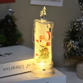 Christmas Flameless Candles for Home Decoration Christmas Gift (Color: style 6, size: S)