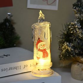 Christmas Flameless Candles for Home Decoration Christmas Gift (Color: style 2, size: S)