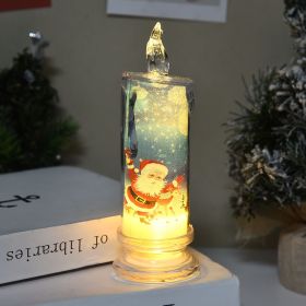 Christmas Flameless Candles for Home Decoration Christmas Gift (Color: style 3, size: M)