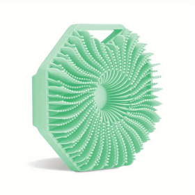 2pcs Natural Silicone Body Brush for Exfoliating and Massage - Soft Scrubber for Shower and Bath (Color: Green, quantity: 2pcs)