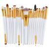 20Pcs Makeup Brushes Set Professional Plastic Handle Soft Synthetic Hair Powder Foundation Eyeshadow Make Up Brushes Cosmetics