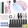 Nail Kit 8ml Gel Nail Polish with 6/54W UV LED Nail Lamp Semi-Permanent UV Varnish Soaked Gel Nail Polish Nail Starter Kit