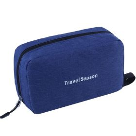 Wash bag men's business dry and wet separation bag travel wash storage bag travel wash care suit storage bag (Color: navy blue)