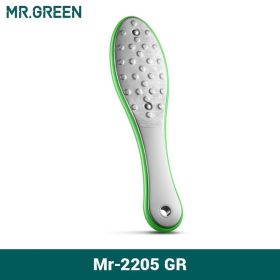 MR.GREEN Pedicure Foot Care Tools Foot File Rasps Callus Dead Foot Skin Care Remover Sets Stainless Steel Professional Two Sides (Color: Mr-2205GR)