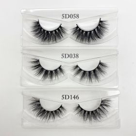 Wholesale 20/30/40/50Pairs Eyelashes 3D Mink Lashes Handmade Fluffy Dramatic Lashes Cruelty Free False Eyelashes Makeup Lashes (Color: 058 038 146, size: 30pairs)