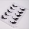 New 5Pairs High Quality Faux Eyelashes Handmade 3D Winged Natural Long Lashes Soft Cat Eye Fake Eyelash For Eye Makeup Wholesale