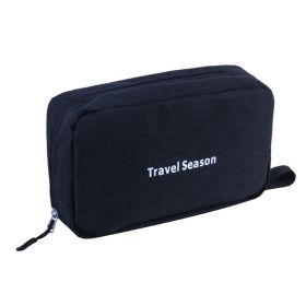 Wash bag men's business dry and wet separation bag travel wash storage bag travel wash care suit storage bag (Color: Black)