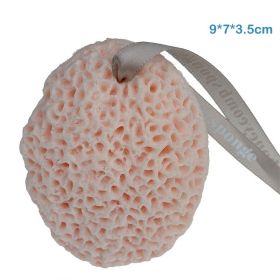 Sponge Bath Shower Bathroom Accessories For Body Cleaning Face Washing Exfoliating Remover Massage Puff Scrubber Home Supplies (Color: S Pink Honeycomb)