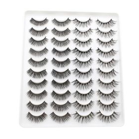 20 Pairs Mink Lashes Natural False Eyelashes Dramatic Volume Fake Lashes Soft Thick Long Eyelashes Wispy Makeup Extension 2022 (Color: YP204)