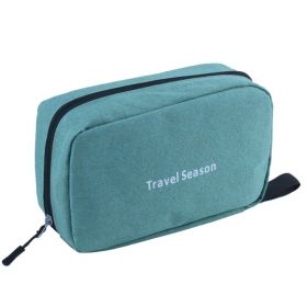 Wash bag men's business dry and wet separation bag travel wash storage bag travel wash care suit storage bag (Color: Green)