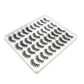 20 Pairs Mink Lashes Natural False Eyelashes Dramatic Volume Fake Lashes Soft Thick Long Eyelashes Wispy Makeup Extension 2022 (Color: 4403)