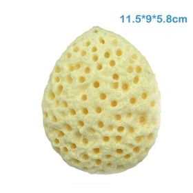 Sponge Bath Shower Bathroom Accessories For Body Cleaning Face Washing Exfoliating Remover Massage Puff Scrubber Home Supplies (Color: L Yellow Honeycomb)