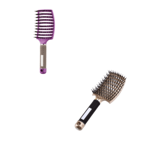 Hairbrush Anti Klit Brushy Haarborstel Women Detangler Hair Brush Bristle Nylon Scalp Massage  Teaser Hair Brush Comb (Option: 11-Brush-Set)