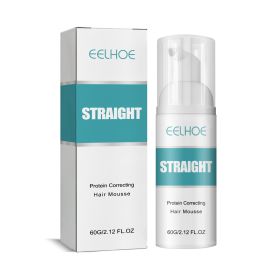 EELHOE Hair Straightening Mousse Smoothing Conditioner Smoothes Frizz And Split Ends Repairs Damaged Hair Leave-In Treatment Cream (Option: 1pcs)